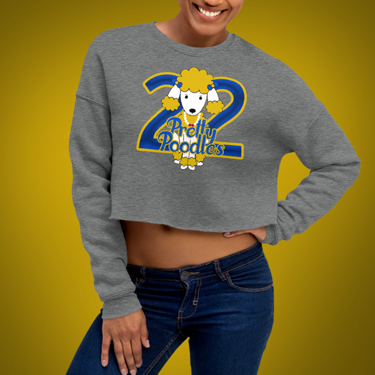 Pretty Poodles Cropped Sweater